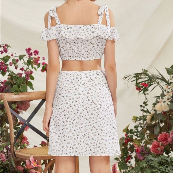 2 pcs set floral print skirt - Picture 2 of 2